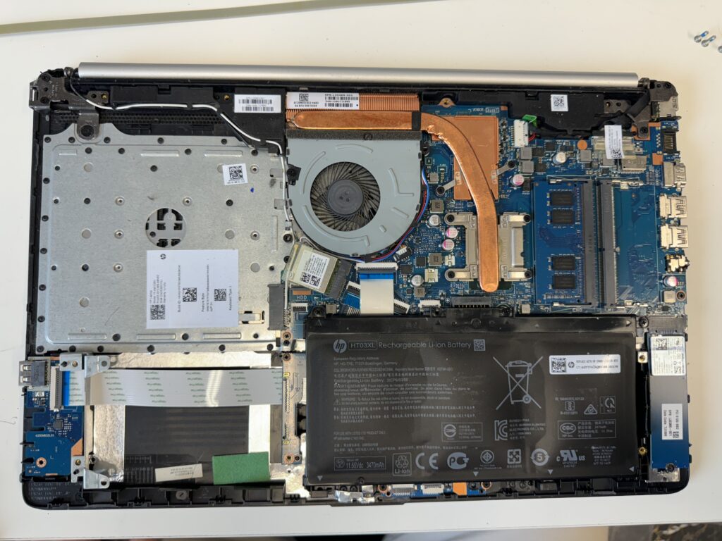 Riparazione portatile HP e batteria